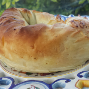 Mushroom filo roll